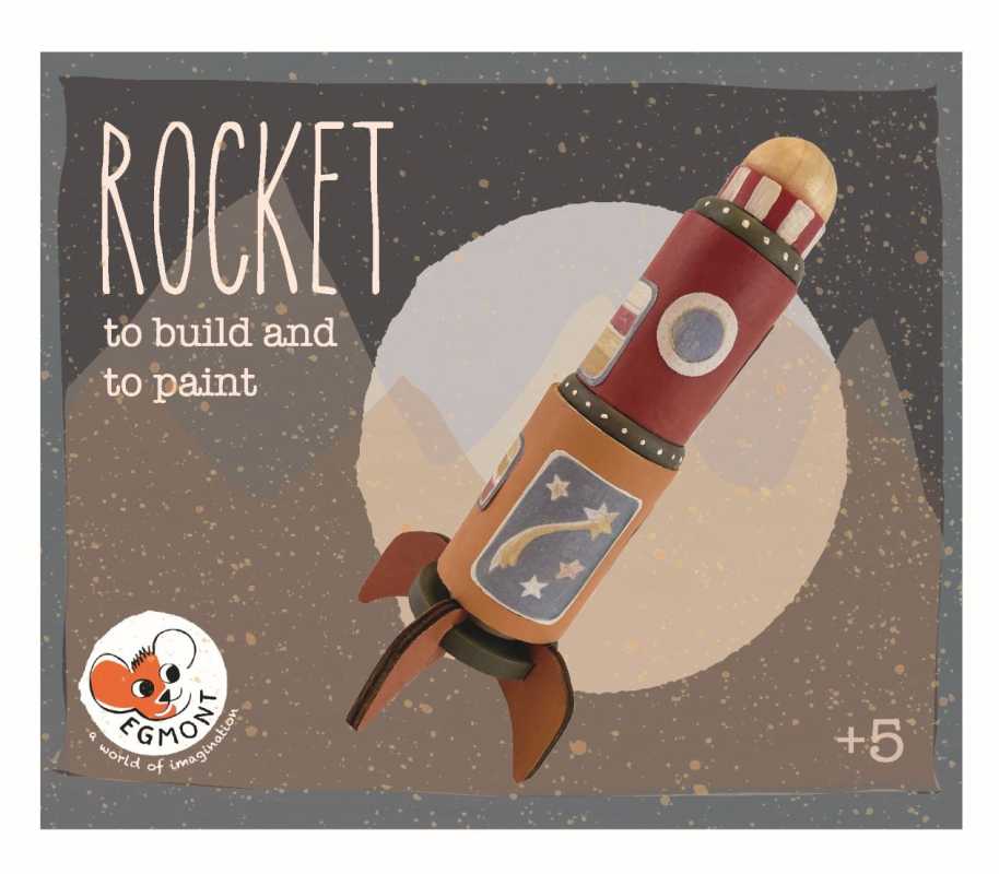 Rakete aus Holz zum Bemalen